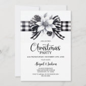 Kerstfeest met Buffalo Plaid Kaart (Voorkant)