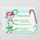 Kerstfeest met Candy Cane Kaart (Voorkant)