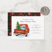  kerstfeest met de Rode Vrachtwagen Notitiekaartje (Voorkant / Achterkant in situ)