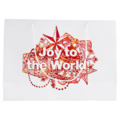 Kerstfeest met de wereld groot cadeauzakje (Achterkant)