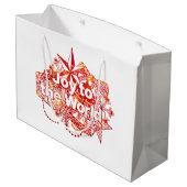 Kerstfeest met de wereld groot cadeauzakje (Achterkant Gekanteld)