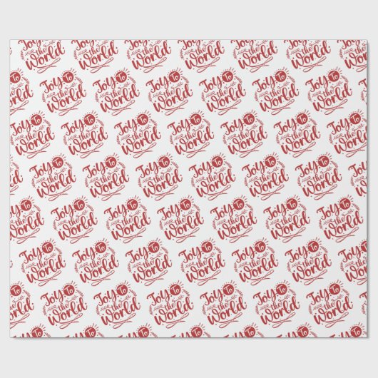 Kerstfeest met de Wereldfeestdag Cadeaupapier (Vlak)