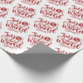 Kerstfeest met de Wereldfeestdag Cadeaupapier (Hoek)