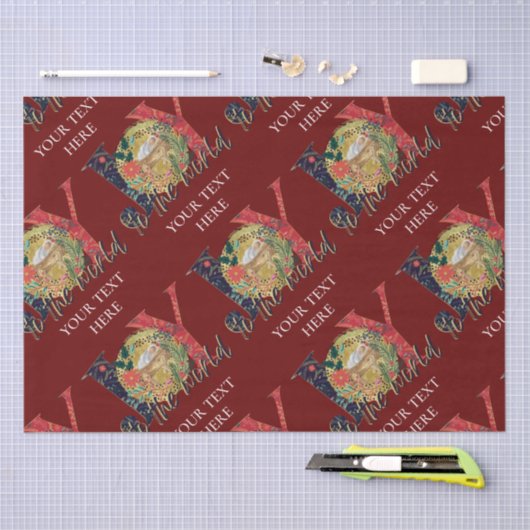 Kerstfeest met de wereldnativiteit  tissuepapier (Craft)