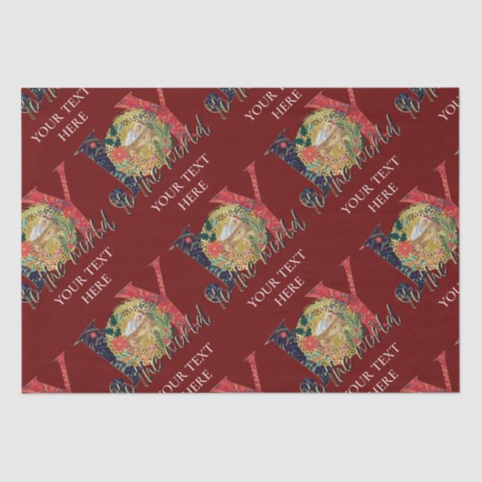 Kerstfeest met de wereldnativiteit  tissuepapier (Voorkant)