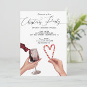 kerstfeest met echtpaar kaart (Staand voorkant)