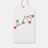 Kerstfeest met een huis van gemberkoek cadeaulabel (Achterkant)