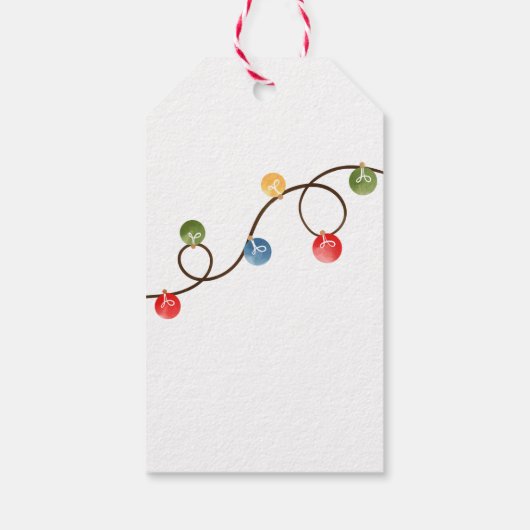 Kerstfeest met een huis van gemberkoek cadeaulabel (Achterkant)