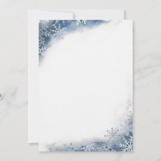 Kerstfeest met een Rustieke Waterverf Kerstboom Kaart (Achterkant)