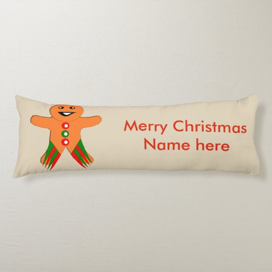 Kerstfeest met feestdag lichaamskussen (Voorkant)