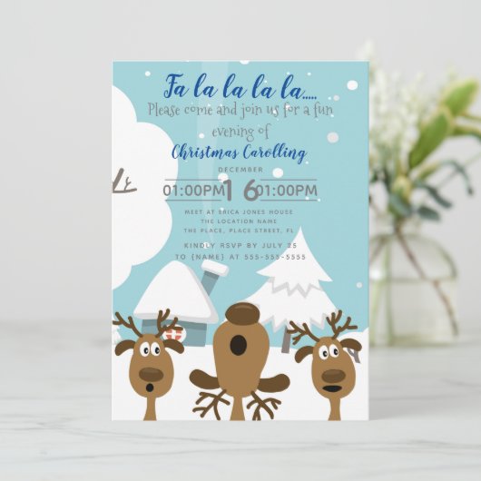 kerstfeest met fundraiser kaart (Staand voorkant)