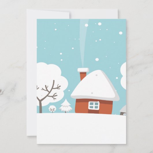 kerstfeest met fundraiser kaart (Achterkant)