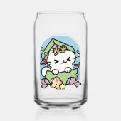 Kerstfeest met Gesponnen-ty Time Cat Blikvorm Glas (Achterkant)