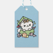 Kerstfeest met Gesponnen-ty Time Cat Cadeaulabel (Voorkant)