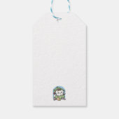 Kerstfeest met Gesponnen-ty Time Cat Cadeaulabel (Achterkant)