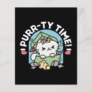 Kerstfeest met Gesponnen-ty Time Cat Flyer