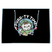 Kerstfeest met Gesponnen-ty Time Cat Groot Cadeauzakje (Voorkant)