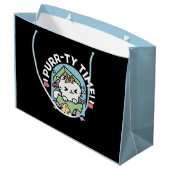 Kerstfeest met Gesponnen-ty Time Cat Groot Cadeauzakje (Achterkant Gekanteld)