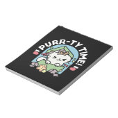 Kerstfeest met Gesponnen-ty Time Cat Notitieblok (Linkerzijde)