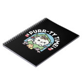 Kerstfeest met Gesponnen-ty Time Cat Notitieboek (Linkerzijde)