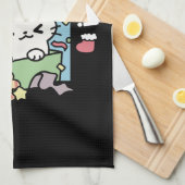 Kerstfeest met Gesponnen-ty Time Cat Theedoek (Quarter Fold)