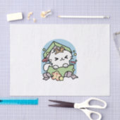 Kerstfeest met Gesponnen-ty Time Cat Tissuepapier (Craft)