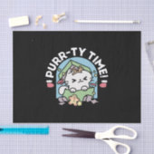 Kerstfeest met Gesponnen-ty Time Cat Tissuepapier (Craft)