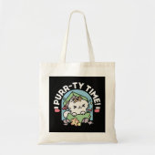 Kerstfeest met Gesponnen-ty Time Cat Tote Bag (Voorkant)