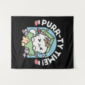 Kerstfeest met Gesponnen-ty Time Cat Wandkleed (Voorkant (horizontaal))