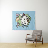 Kerstfeest met Gesponnen-ty Time Cat Wandkleed (In Situ (horizontaal))