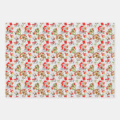 kerstfeest met gevlekt Oerwoud Inpakpapier Vel (Voorkant 3)