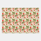 kerstfeest met gevlekt Oerwoud Inpakpapier Vel (Voorkant 2)