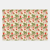 kerstfeest met gevlekt Oerwoud Inpakpapier Vel (Voorkant)