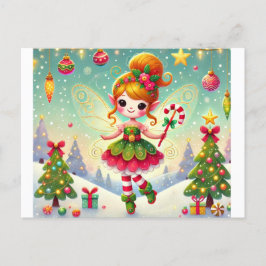 Kerstfeest met haar magie briefkaart