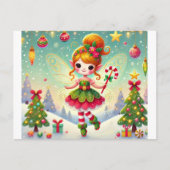 Kerstfeest met haar magie briefkaart (Voorkant)