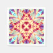 Kerstfeest met helder, vrolijk Jolly Modern Patroo Servet (Voorkant)