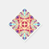 Kerstfeest met helder, vrolijk Jolly Modern Patroo Servet (Hoek)