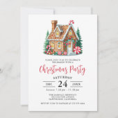 Kerstfeest met het Gemberkoekhuis Kaart (Voorkant)