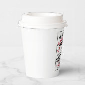 kerstfeest met hete cacao papieren bekers (Rechts)