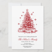 Kerstfeest met Holiday Holly Feestdagenkaart (Voorkant)