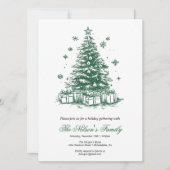 Kerstfeest met Holiday Holly Feestdagenkaart (Voorkant)