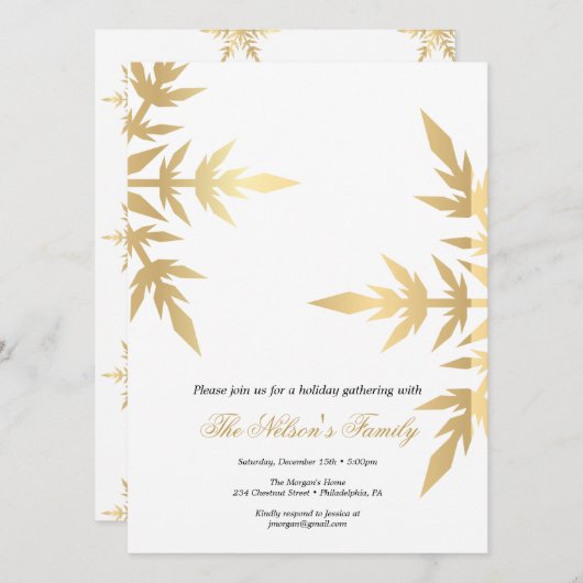 Kerstfeest met Holiday Holly  Feestdagenkaart (Voorkant / Achterkant)