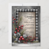 Kerstfeest met Hulst Buffalo Plaid Kaart (Voorkant)