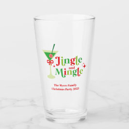 Kerstfeest met Jingle en Mingle Glas