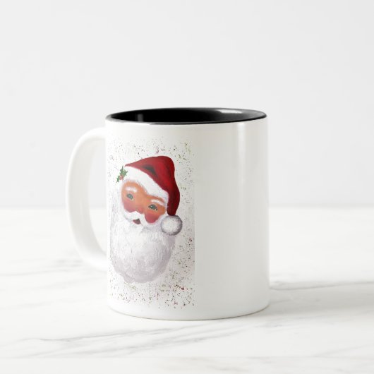  kerstfeest met kerst tweekleurige koffiemok (Voorkant links)