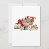 Kerstfeest met kerstboom in de winter kaart (Achterkant)