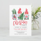 kerstfeest met kerstcadeaus kaart (Staand voorkant)