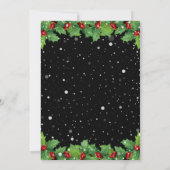 Kerstfeest met Kerstfeest in het rood en groen Kaart (Achterkant)