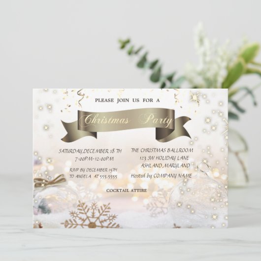 Kerstfeest met kerstfeest kaart (Staand voorkant)