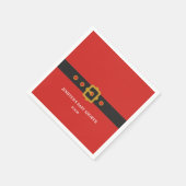 Kerstfeest met kerstfeest servet (Hoek)